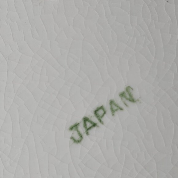 Vintage 1960s Souritsu Akechi Japan Hand Painted Plate With Metal Holder Mid-Cen - Picture 7 of 11